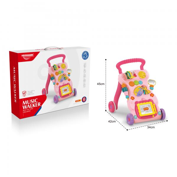 Caminador Musical Rosado para Bebe 6m+ (442862)