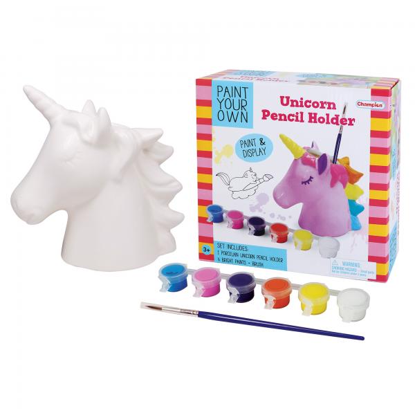 Pinta Tu Propio Portalápices de Unicornio 8a+