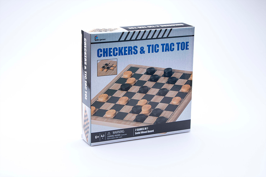 Juego de Mesa Damas ChinaSurt/Tic Tac Toe 6a+