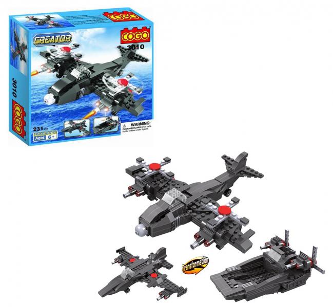 Avión de Batalla Creator 3en1 231pzs 6a+