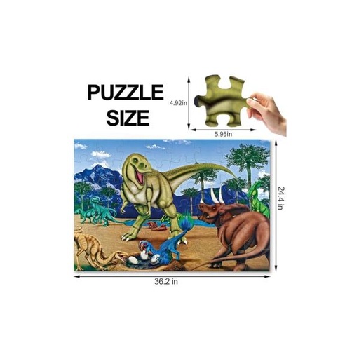 [WW88098] Rompecabezas de Piso Jumbo Dinosaurios 48pzs 90x60cm 3a+ (436496)