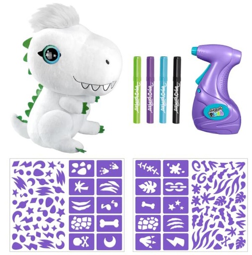 [CTOFG243] Dinasaurio T-Rex de Peluche Lavable para Pintar con Pistola de Aire.