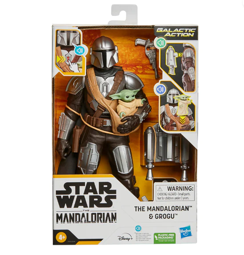 [HBF5194] Figura Star Wars The Mandalorian & Grogu 15 Sonidos y Frases 4a+