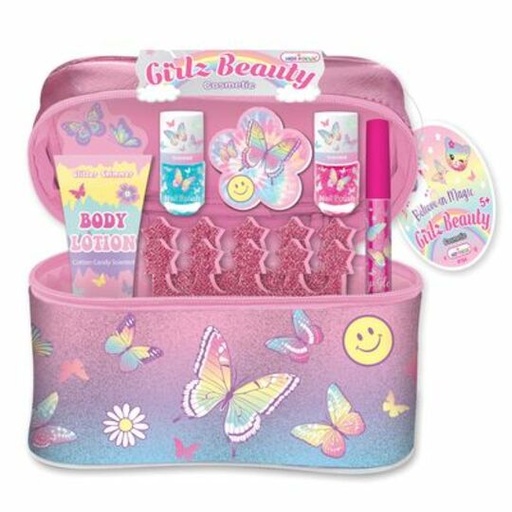 [HF194TB] Bolso de Cosmèticos Girls Mariposas 5a+