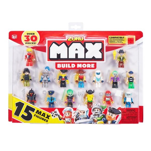 [ZU8344] Mini Figuras Max Build More Set/15 Surtido 3a+