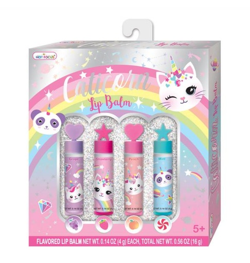 [HF089CAT] Bálsamo Labial de Gaticornio Set de 4 5a+