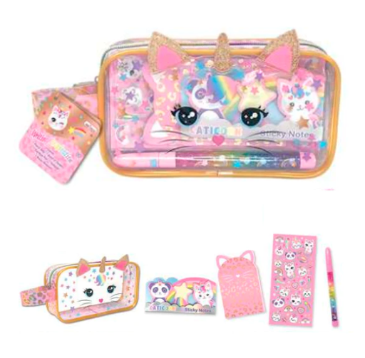 [HF329CAT] Cartuchera con Diario de Gaticornio 5a+