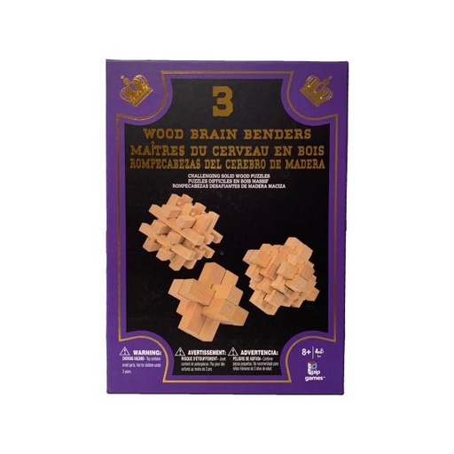 [PP722] Rompecabezas de Madera Brain Benders Set/3 8a+