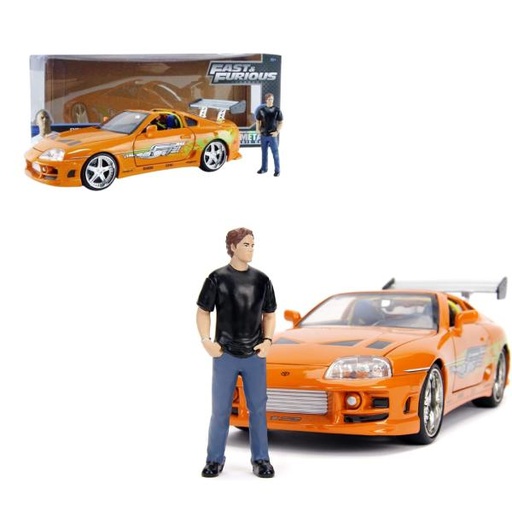 [JA30738] Carro Rápidos y Furiosos Brian-Toyota Supra Hollywood Rides Esc:1:24 8a+