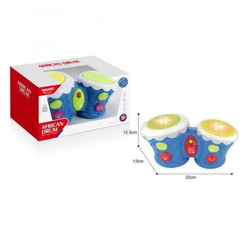 [WWHE0505] Tambor Musical para BebévAzul/Blanco 18m+ (442756)