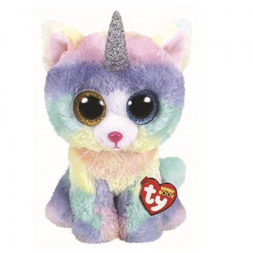 [BTTY36454] Peluche Beanie Boos Mediano Gato Unicornio Heather 3a+