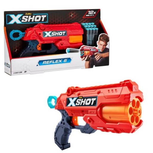 [ZU36433] Lanzador de Dardos de Espuma X-Shot Reflex 6 8a+