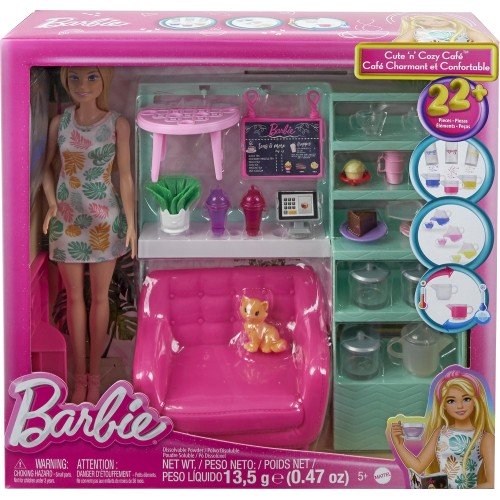 [MTHKT94] Muñeca Barbie con Cafeteria Acogedora 3a+