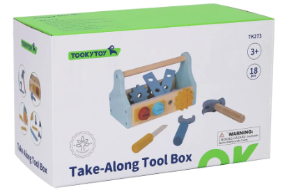 [TK273] Cajas de Herramientas de Madera Portátil con Accesorios 18 pzs 3a+