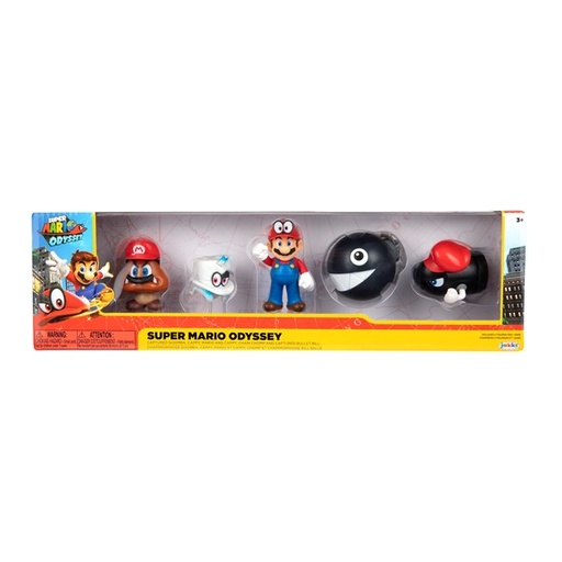 [JP416464] Figuras Nintendo Super Mario Bross Set/5 3a+ (Ice Mario-Mario Helicóptero-Mario-Mario Tanuki-Mario de Fuego)
