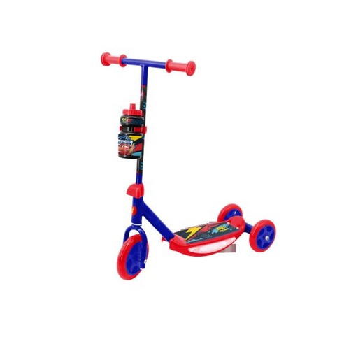 [PI18657] Scooter 3 Ruedas Niño de Cars con Canasta y Sonidos 3a+