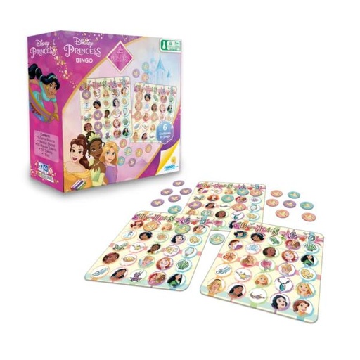 [RN12360] Juego de Mesa Bingo de Disney Princesas 5a+