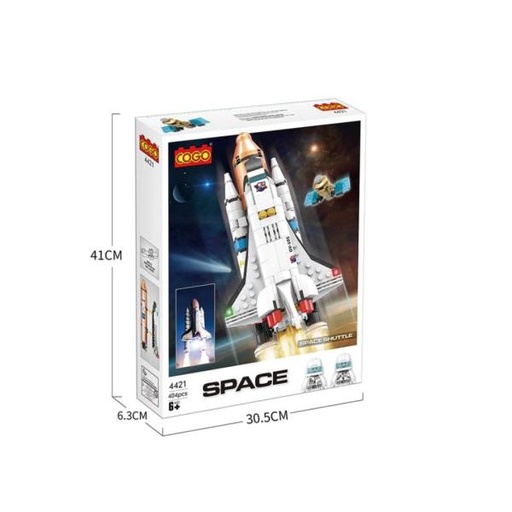 [CO4421] Nave Espacial con Satélite  404pzs 6a+