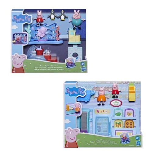 [HBF3634] Peppa Pig Set Aventuras En el Supermercado/En el Acuario surt/2  3a+