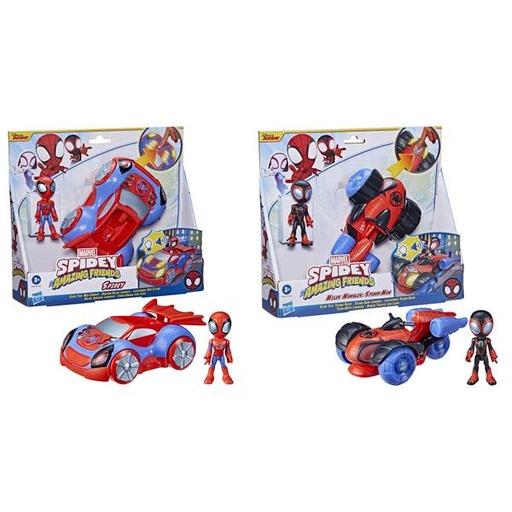 [HBF4252] Vehiculos con Figuras,Luces y Sonidos  Spidey and Amazing Friends  Surt/2  3a+