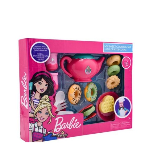 [FXSK18C] Barbie Set de Dulces para Cocina 16 Pzs 3a+