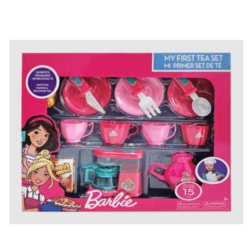 [FX9035C1] Barbie My Primer Set de Té 15 Pzs 3a+