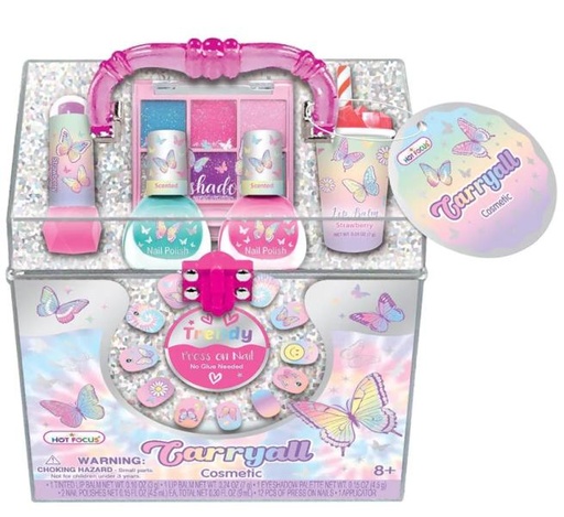 [HF048TB] Estuche de Cosméticos Mariposas