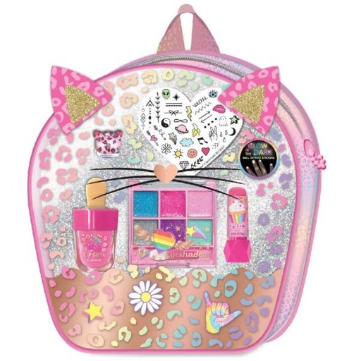 [HF140LP] Bolso de Maquillaje de Leopardo 8a+