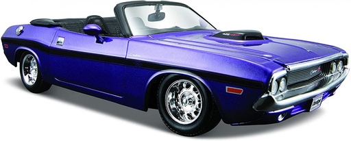 [MB31264] Carro Escala 1:24 1970 Dodge Challenger R/T Convertible Morado 3a+