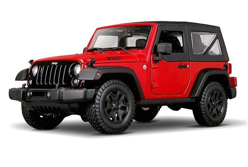 [MB31676] Carro DES 1971 2014 Jeep Wrangler Rojo Esc:1:18  3a+