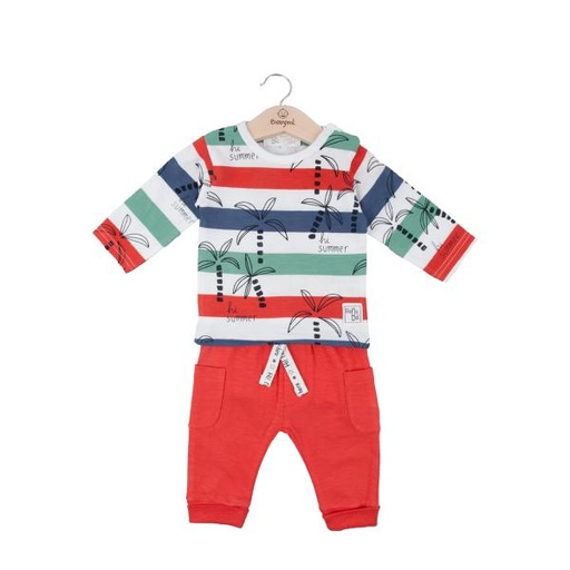 [BBL1308179M] Conjunto de 2 Piezas Color Naranja Niño 9m (613386)