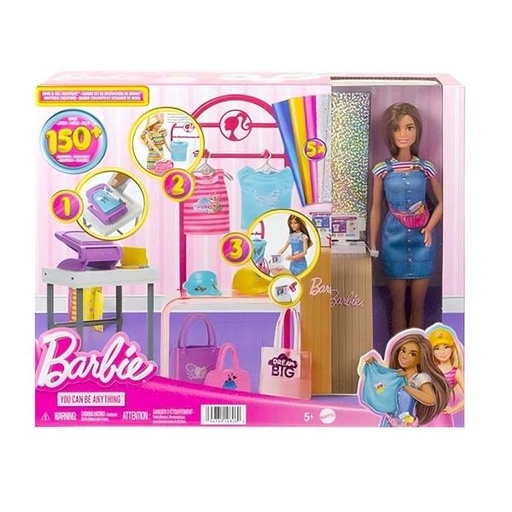 [MTHKT78] Muñeca Barbie Set de Diseñadora de Modas 5a+