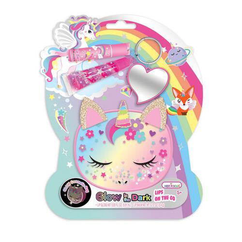 [HF145GD] Estuche con Cosméticos de Unicornio 5a+