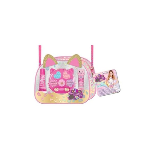 [HF744LP] Bolso Bandolera Brilla en la Oscuridad de Leopardo  C/ Cosméticos 8a+