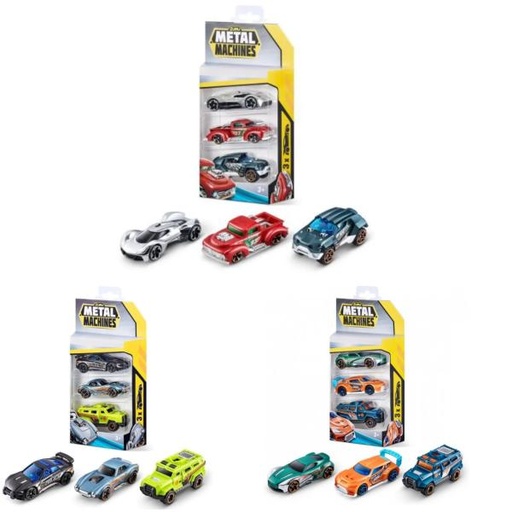 [ZU6715] Carritos de Metal  Machines en Set de 3 Surt/8  3a+