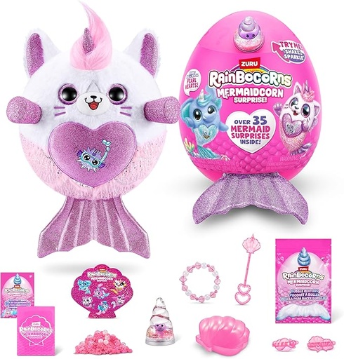 [ZU9283] Huevo Sorpresa Rain Bocorns de Sirena Surt/6 44Pzs 3a+