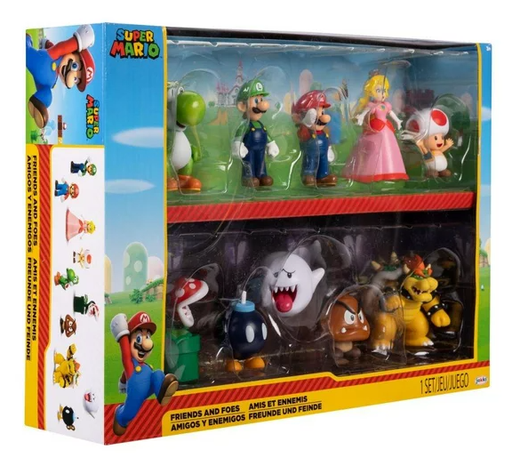 [JP418384] Figuras Nintendo Super Mario Bross Amigos y Enemigos Set/10 3a+