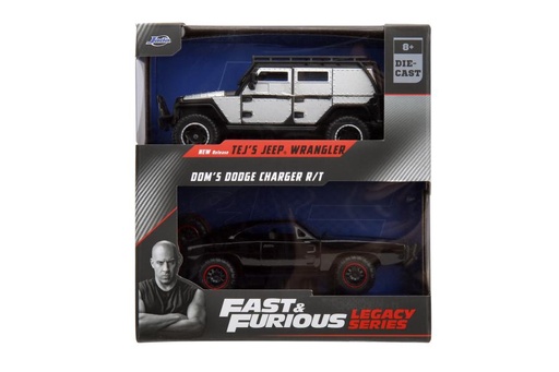 [JA34252] Carro Fast & Furious  Legacy Set/2 8a+Esc:1:32 (Jeep Wrangler-Dom's Dodge)