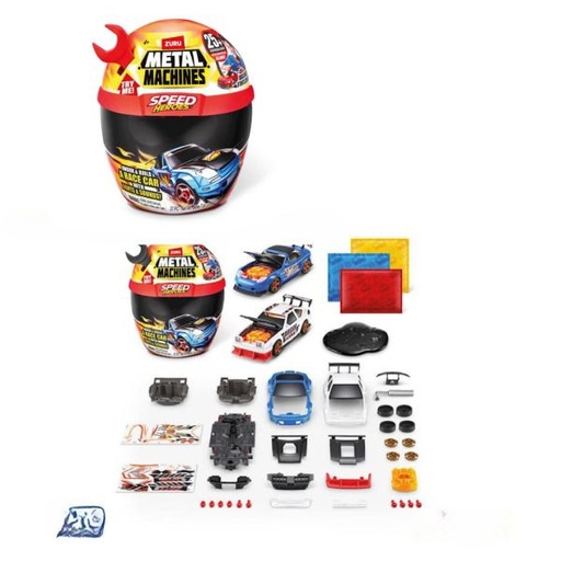 [ZU67125] Carro Armable Metal Machines 37Pzs y 25 Sorpresas Surt/3 4a+
