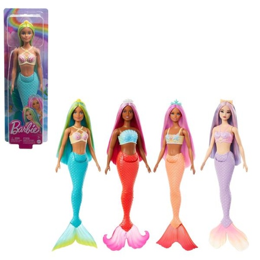 [MTHRR02] Muñeca Barbie Sirenas Surt/4 3a+