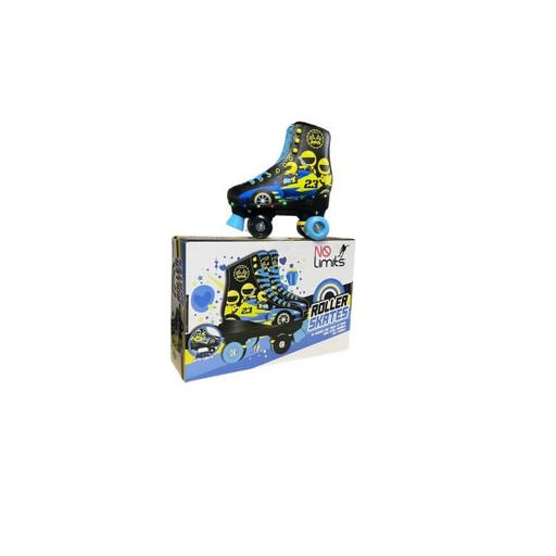 [YX0126CAR34] Patines de 4 Ruedas Luminosos de Carreras Talla#34 (457293)