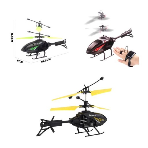 [WWKP66637] Helicoptero Con Deteccion De Movimiento 2En1 Surt/3 (456043)