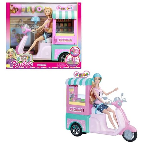 [WWWG007] Muñeca con Vehiculo de Venta de Helados 3a+(455831)