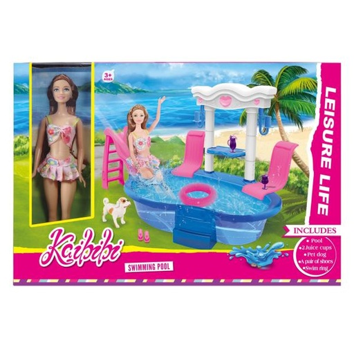 [WWWG098] Muñeca con Mascota y Piscina 3a+ (455886)
