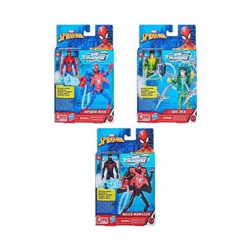 [HBF7847] Figuras de Marvel Spider-man con Lanzador de Agua Surt/3 4a+