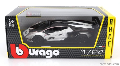 [MB1828023] Carro Race Lamborghini Essenza SCV12 Blanco c/Negro Esc:1:24 a+(280230)