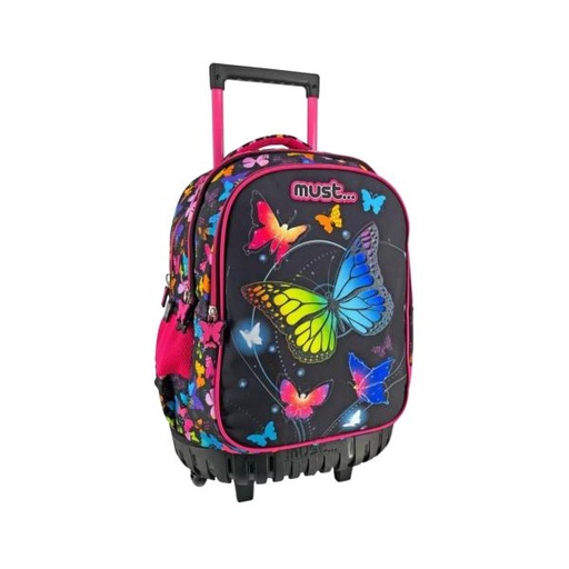 [DK585544] Salveque con Rodines Must 34X20X44 cm 3 Compart Mariposas