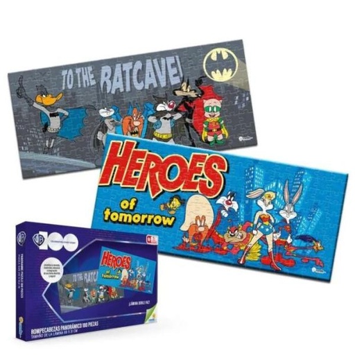 [RN12469] Rompecabezas Panorámico  180 Pzs Heroes WB 100 6a+
