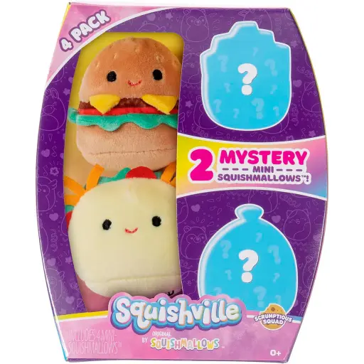 [JZSQM0239] Peluches Mini Squishmallows Set/4 0m+