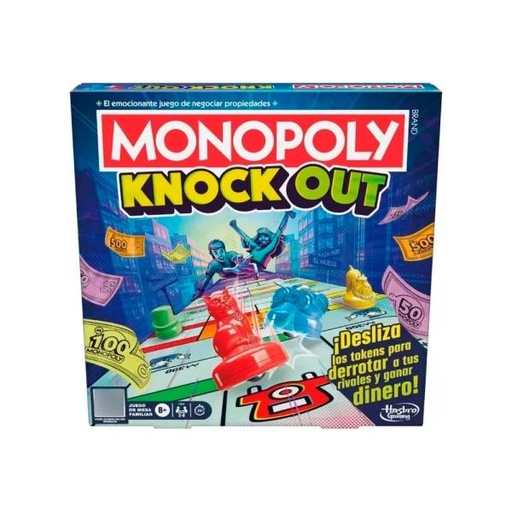 [HBF8995] Hasbro Games - Juego de Mesa Monopoly Knock Out 8a+